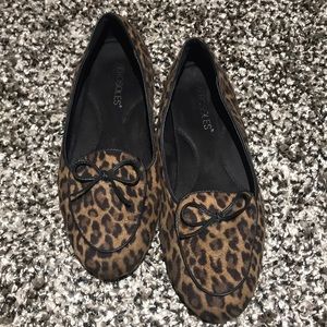 Leopard loafers.
